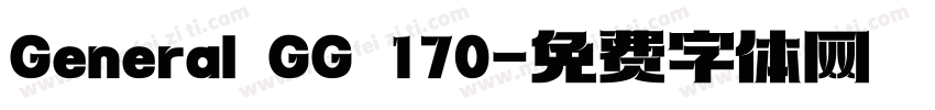 General GG 170字体转换